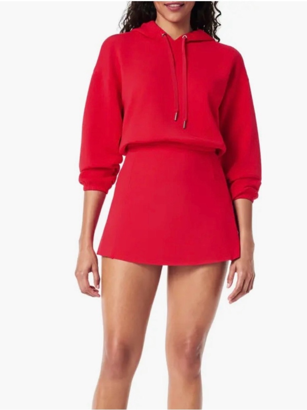 Red Hoodie and Skort Set